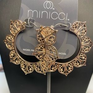 Minicci Rose Gold Hoop earrings